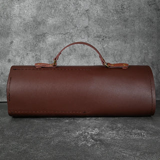 PU Leather 8-Slot Chef Knife Roll Bag – Portable Chef’s Knife Carry Case