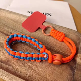 Handwoven Adjustable Mobile Phone Lanyard Wrist Strap – Outdoor Sports Safety Anti-Drop Rope