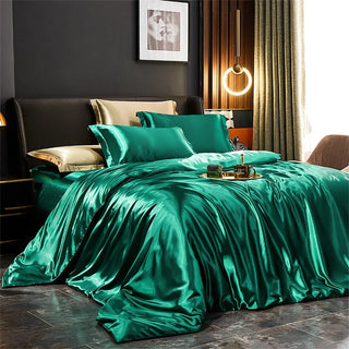 Luxury Satin Slik Duvet Cover Bedding Set