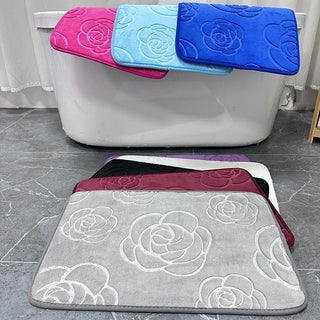 Rose Pressed Bath Mat