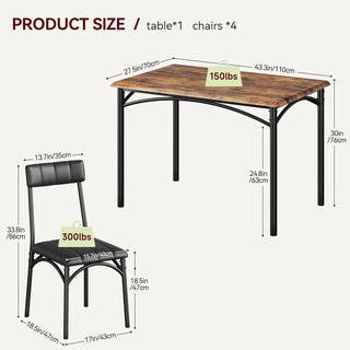 CozyNest 4-Piece Kitchen Table Se