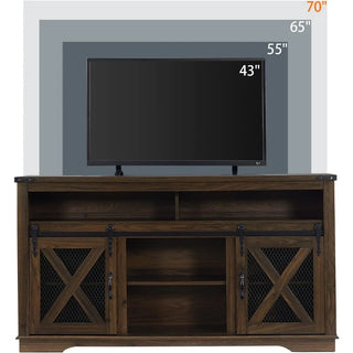 Farm Industrial Entertainment Center with Storage