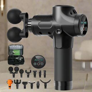 JM Professional Massage Gun With 12 interchangeable Heads