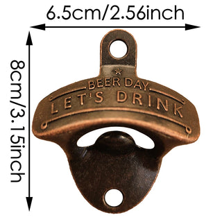 Retro Wall Mounted Bottle Opener