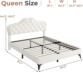 LuminaHeart Princess LED Platform Bed