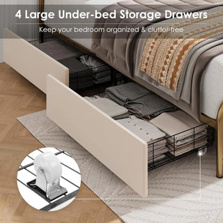 Velvra Storage Bed