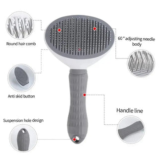 FurEase Self-Cleaning Pet Brush