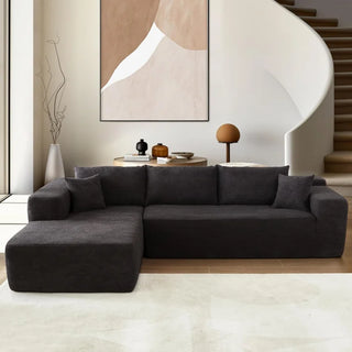 Modern Minimalist 104" L-Shape Couch with Chaise