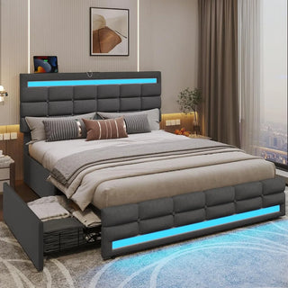 Lumeva LED Storage Bed