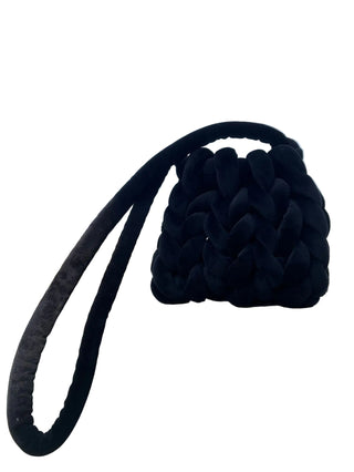 Hand-Braided Plush Crossbody Bag | Cozy Weave Design