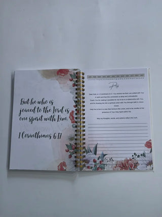 24-Week Prayer Journal for Women – Guided Scripture Devotional & Faith Reflection Notebook
