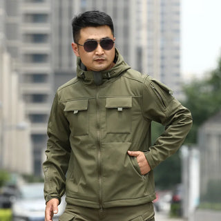 CHRLCK Men's Tactical Windproof Jacket