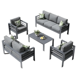 Elevate 5-Piece Aluminum Patio Conversation Set