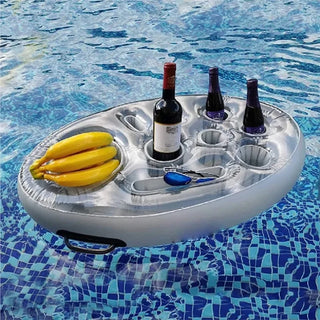 SummerSea Bucket 8-Hole Inflatable Drink & Snack Tray