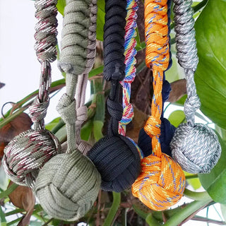 Steel-Core Paracord Survival Keychain