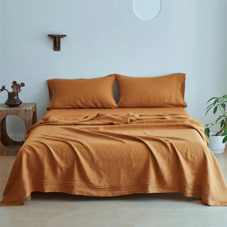Simple&Opulence 100% French Linen Sheet Set