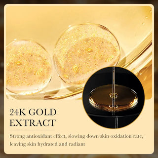 24K Gold Hyaluronic Acid Hydrating Facial Mask (10-Piece Set)