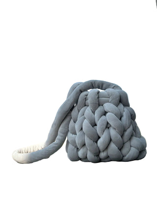 Hand-Braided Plush Crossbody Bag | Cozy Weave Design