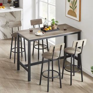 Dining Pub Table and Chair Set for 4