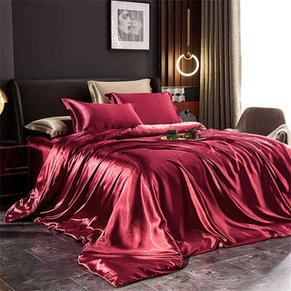 Luxury Satin Slik Duvet Cover Bedding Set