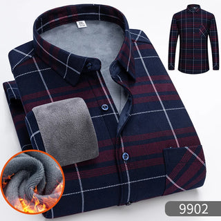 Men's Business Thickend Fleece Shirt