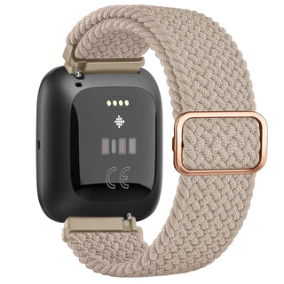 Elastic Braided Loop Band for Fitbit Versa 1/2/Lite – Adjustable Replacement Strap