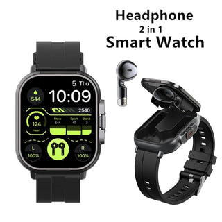 Virwir Earphone Sports Watch Wireless Bluetooth Earbud Set