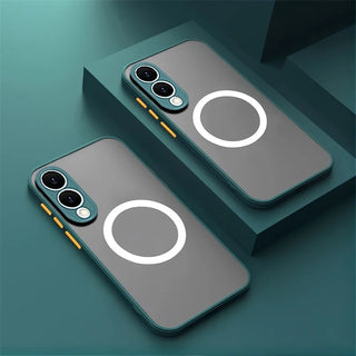 Matte Magnetic Samsung Galaxy Case, Frosted Translucent Shockproof Cover