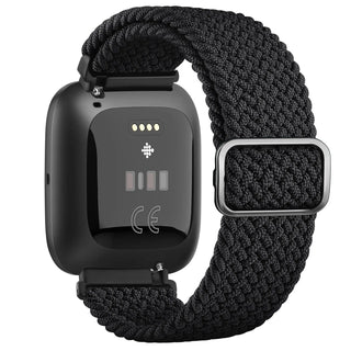 Elastic Braided Loop Band for Fitbit Versa 1/2/Lite – Adjustable Replacement Strap