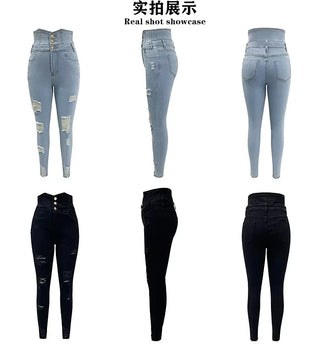 kalenmos SculptFit High-Waist Pencil Jeans