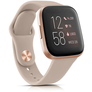 Silicone Watch Band Compatible with Fitbit Versa 2 – Soft Sport Replacement Strap, Adjustable Wristband for Men & Women