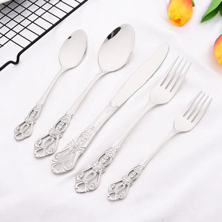 30pcs Silver Royal Dinnerware Set