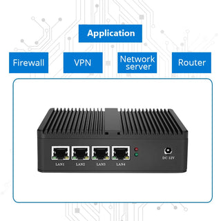 BEBEPC Fanless Mini PC with Intel Celeron J1900 – Ultra-Reliable Firewall, Router, VPN, and Game Server Appliance