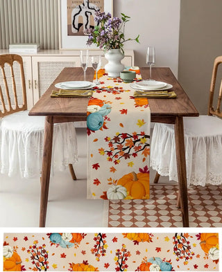 Autumn Festive Delight Maple Leaf Table Runners