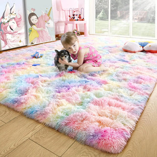 FuzzLux Fluffy Area Rug