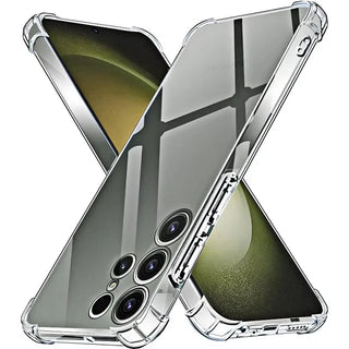 Clear Shockproof Samsung Galaxy Case – Soft Silicone Bumper with Reinforced Corners