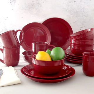 Lustrous Stoneware 16-Piece Dinnerware Set