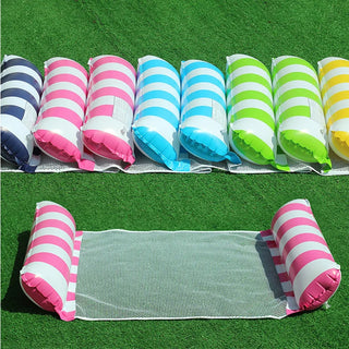 Striped Inflatable Pool Hammock Float