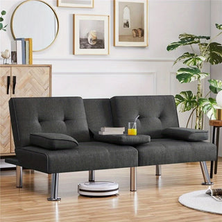 Compact Convertible Futon Sofa Bed