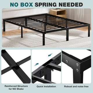 JHK Essential Metal Bed Frame