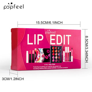 POPFEEL Lip Edit Set – Full-Size Lip Kit