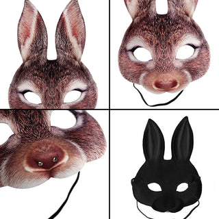 Animal Mask 3D Realistic Half Face Mask – Perfect for Halloween, Cosplay & Parties!