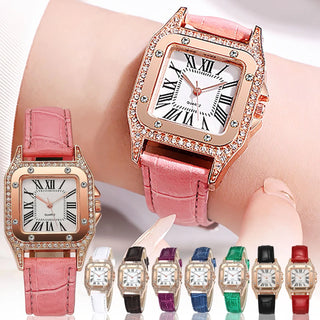 2024  ISHOWTIENDA Square Crystal Quartz Watch