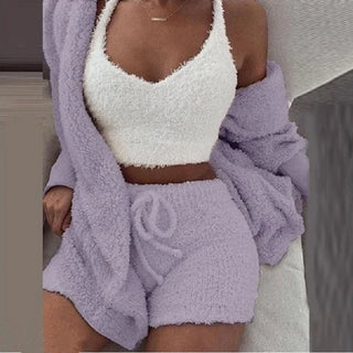 Cozy Knit 3-Piece Lounge Set – Comfort She’ll Live In