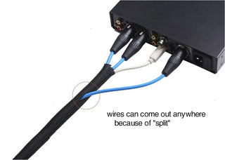 Cord Protector Wire Loom Tubing – Split Cable Sleeve for Power, Audio, USB, and Home Setup