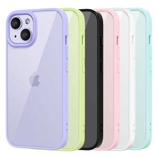 Colored Bumper Clear Shockproof iPhone Case