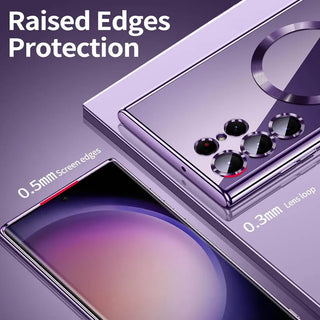 Magsafe Magnetic Plated Transparent Samsung Galaxy Case