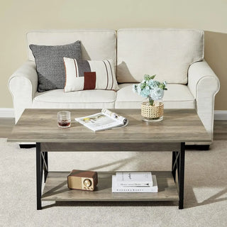 GreenForest X-Frame Coffee Table