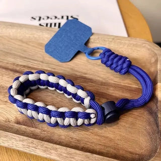 Handwoven Adjustable Mobile Phone Lanyard Wrist Strap – Outdoor Sports Safety Anti-Drop Rope