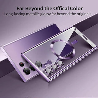 Magsafe Magnetic Plated Transparent Samsung Galaxy Case